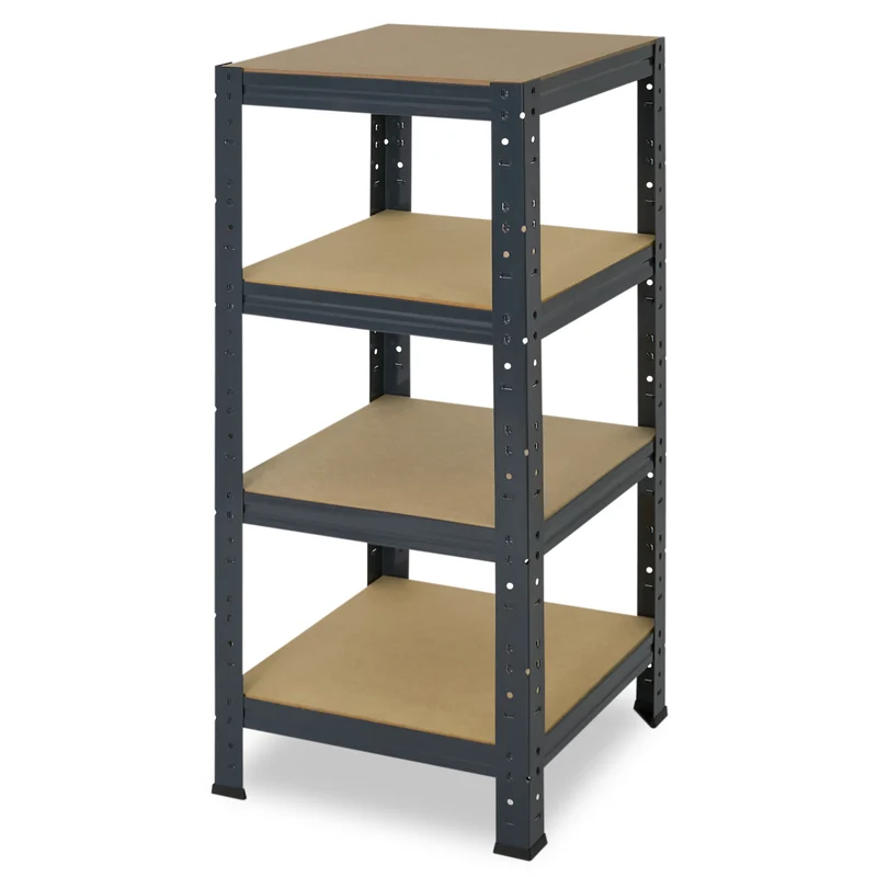 shelfplaza HOME Schwerlastregal 100x40x40 cm anthrazit mit 4 Böden