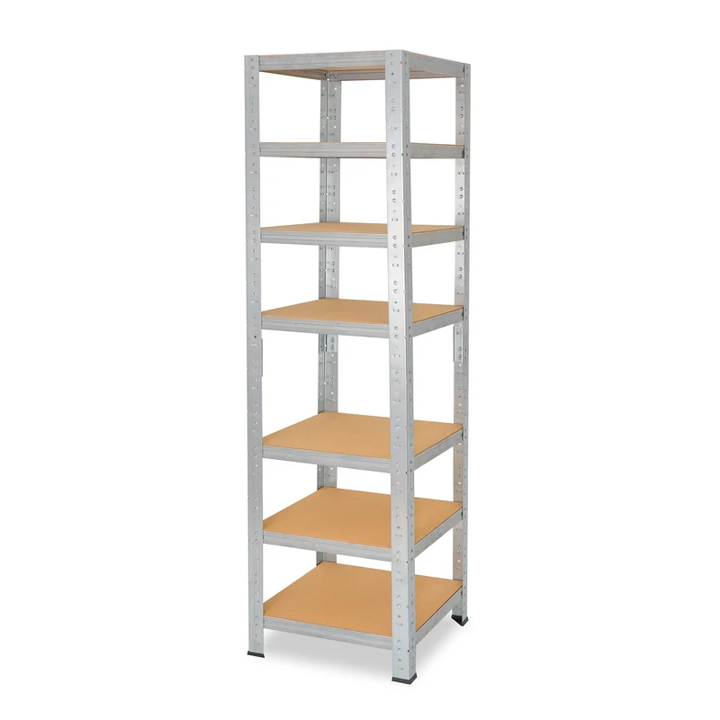 shelfplaza HOME Schwerlastregal 230x30x30 cm verzinkt mit 7 Böden