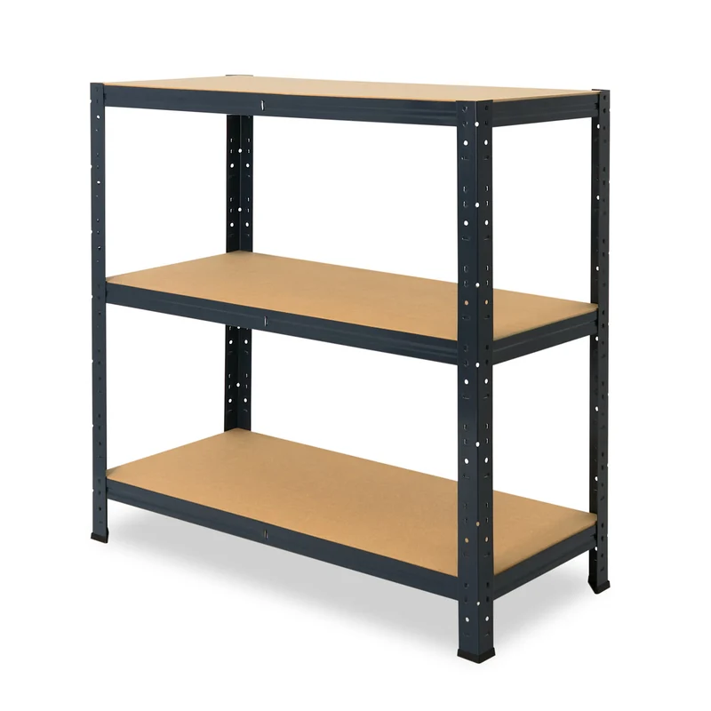 shelfplaza HOME Schwerlastregal 100x120x45 cm anthrazit mit 3 Böden