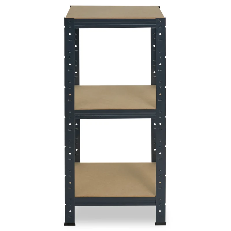 shelfplaza HOME Schwerlastregal 100x45x45 cm anthrazit mit 3 Böden