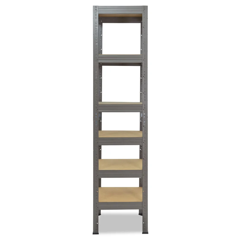 shelfplaza PRO Schwerlastregal 200x40x40 cm grau mit 6 Böden
