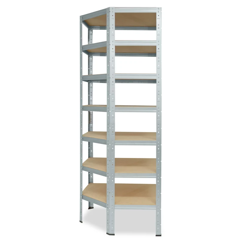 shelfplaza HOME Eckregal 230x90x60 cm verzinkt mit 7 Böden