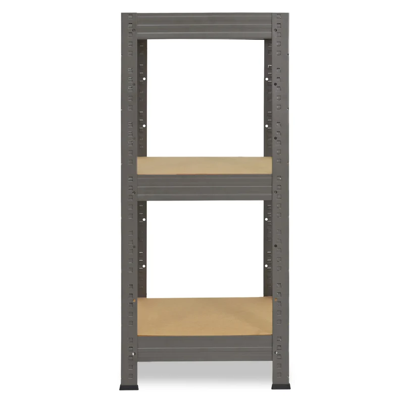 shelfplaza PRO Schwerlastregal 90x30x30 cm grau mit 3 Böden