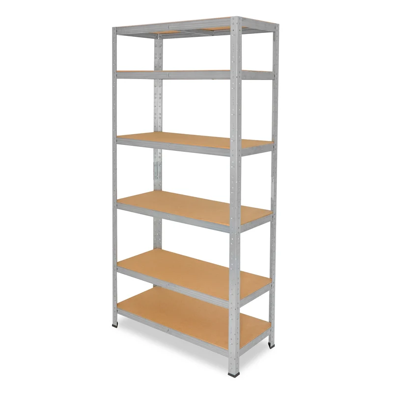 shelfplaza HOME Schwerlastregal 155x40x60 cm verzinkt mit 6 Böden