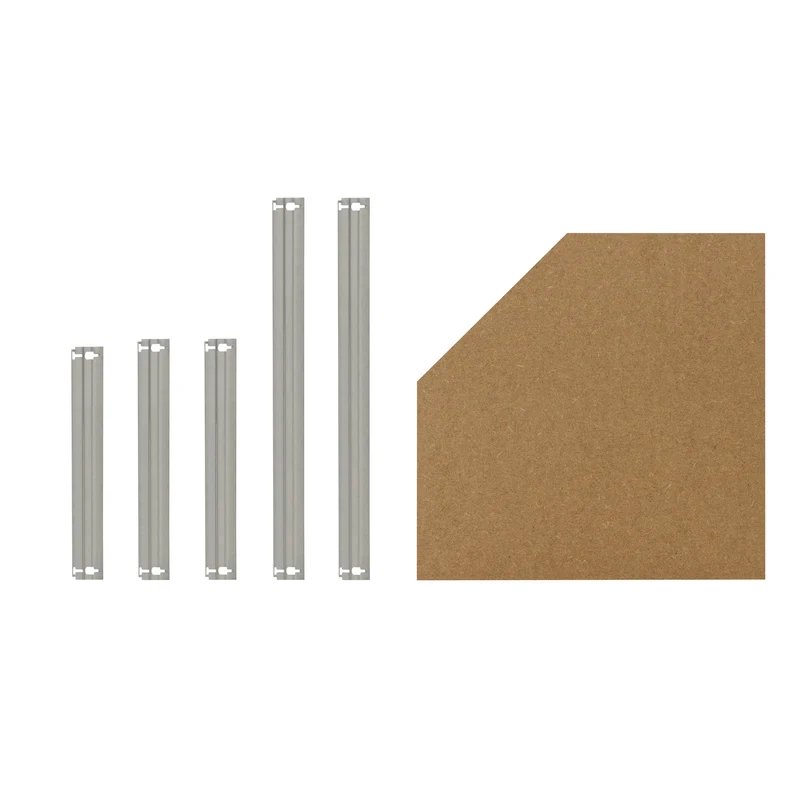 shelfplaza HOME Fachboden-Set Eckregal 90x60 cm verzinkt