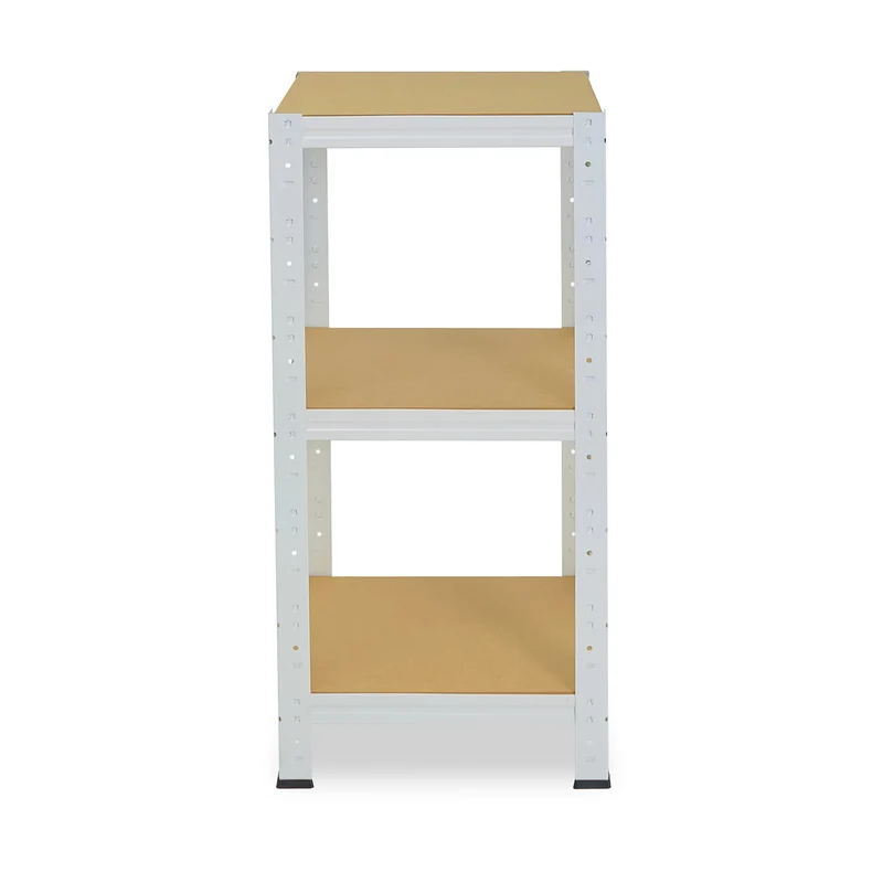 shelfplaza HOME Schwerlastregal 90x30x30 cm weiß mit 3 Böden