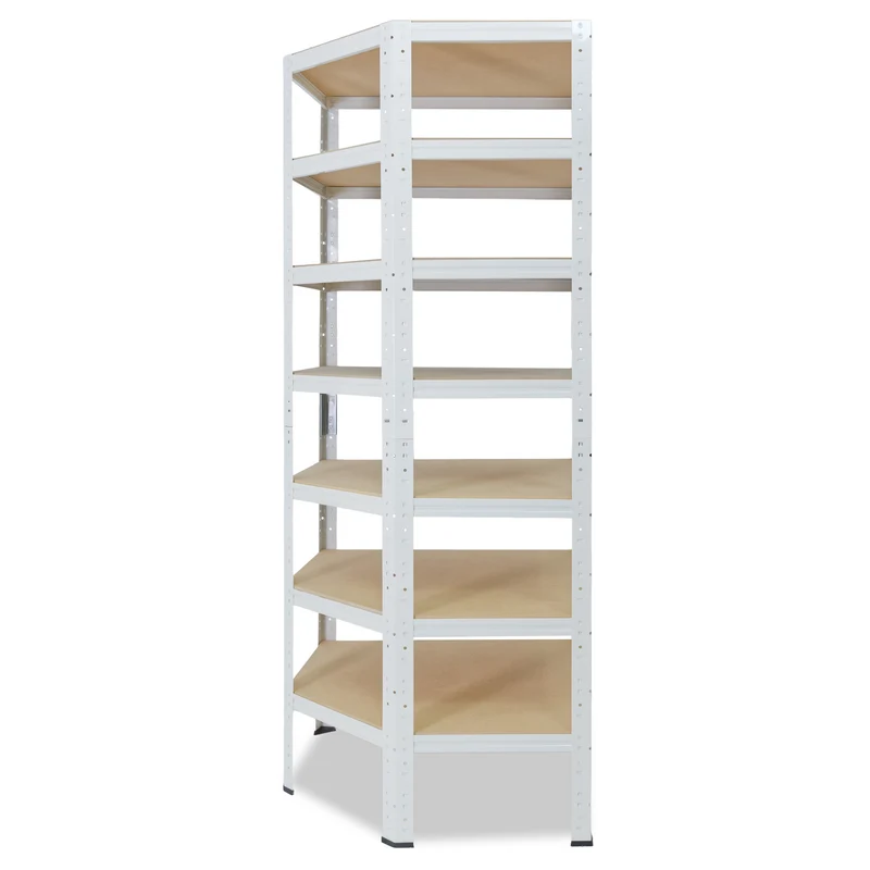 shelfplaza HOME Eckregal 230x70x40 cm weiß mit 7 Böden