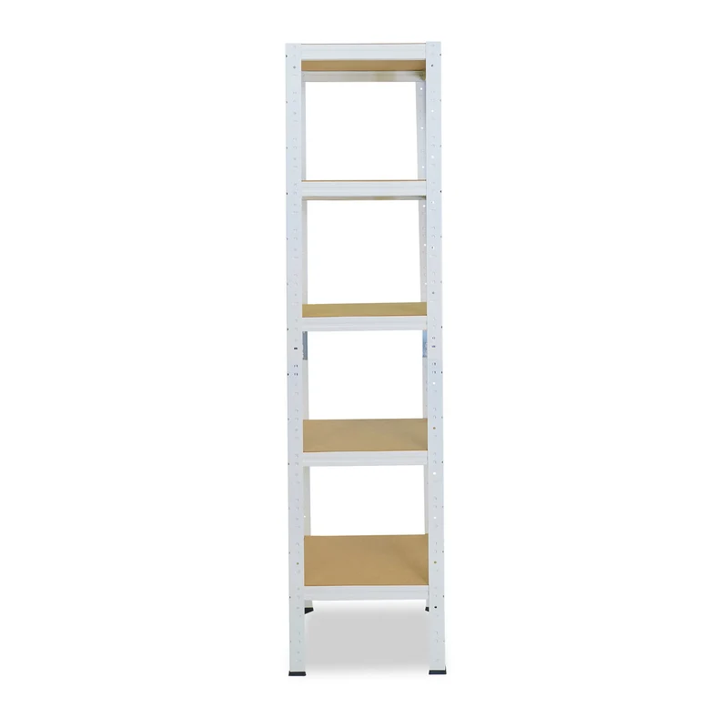 shelfplaza HOME Schwerlastregal 155x50x50 cm weiß mit 5 Böden