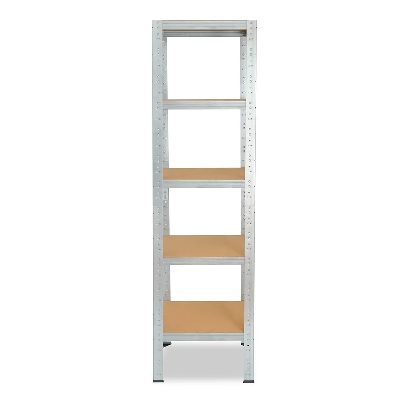 shelfplaza HOME Schwerlastregal 155x50x50 cm verzinkt mit 5 Böden