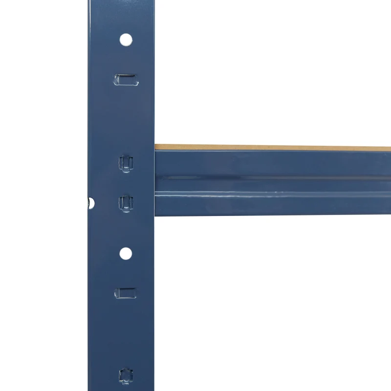 shelfplaza HOME Schwerlastregal 200x50x45 cm blau mit 6 Böden