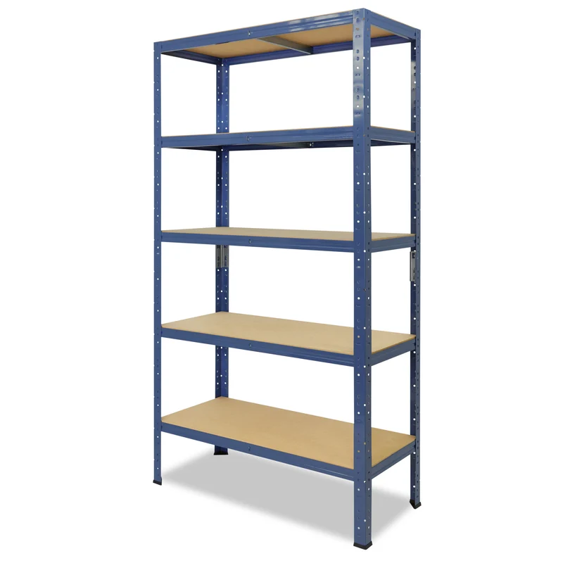 shelfplaza HOME Schwerlastregal 200x60x40 cm blau mit 5 Böden