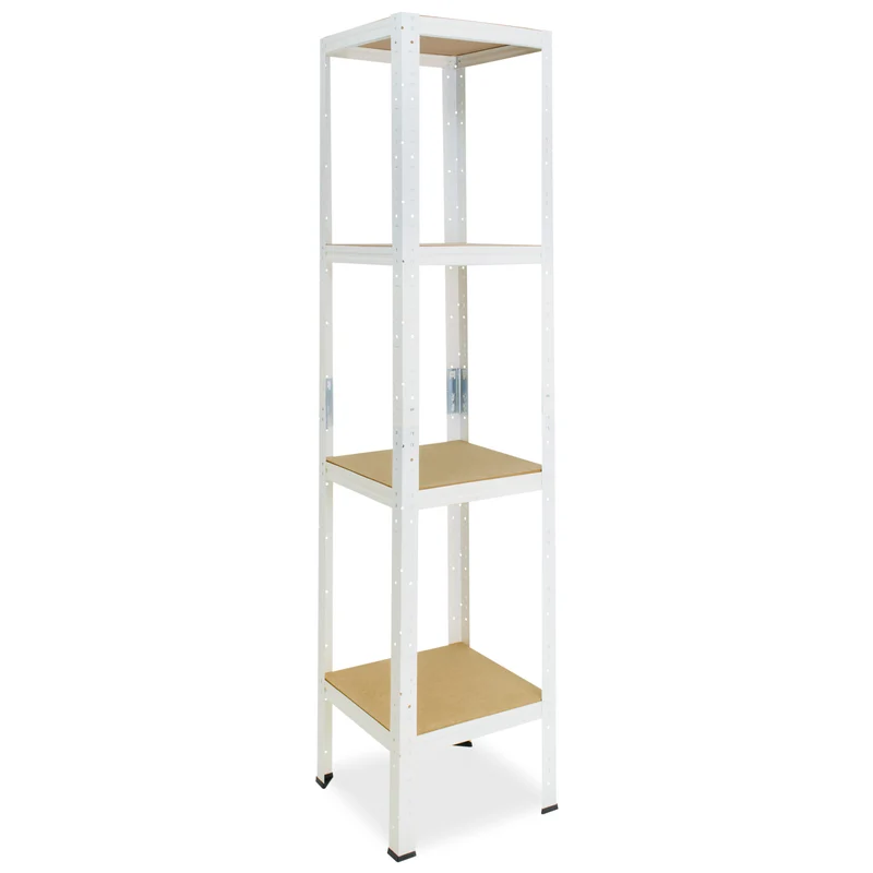 shelfplaza HOME Schwerlastregal 155x50x50 cm weiß mit 4 Böden