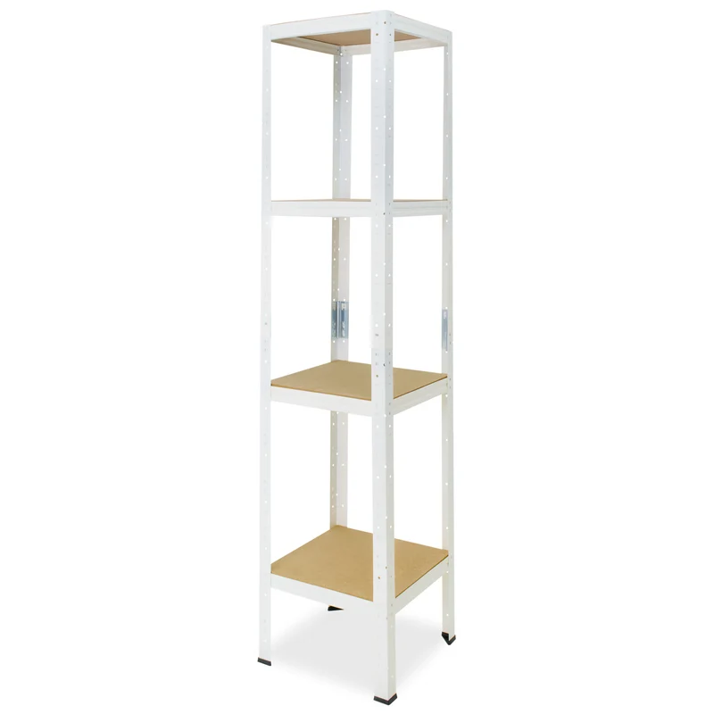 shelfplaza HOME Schwerlastregal 155x50x50 cm weiß mit 4 Böden