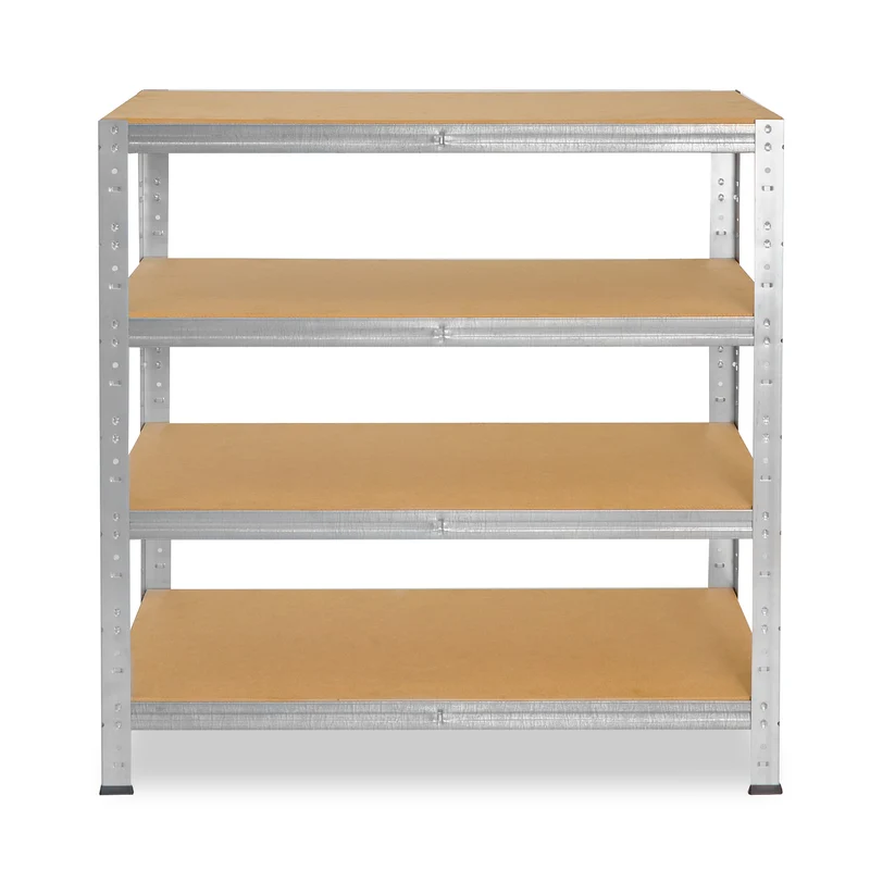 shelfplaza HOME Schwerlastregal 115x100x23 cm verzinkt mit 4 Böden