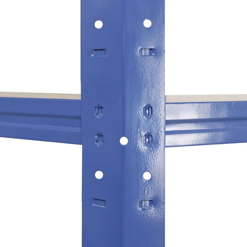 shelfplaza HOME Eckregal 180x80x50 cm blau mit 6 Böden
