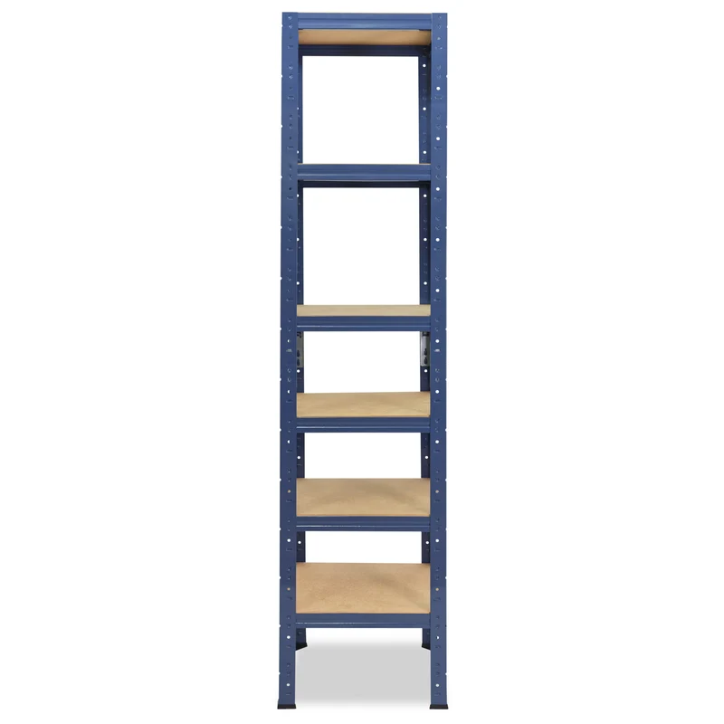 shelfplaza HOME Schwerlastregal 200x40x40 cm blau mit 6 Böden