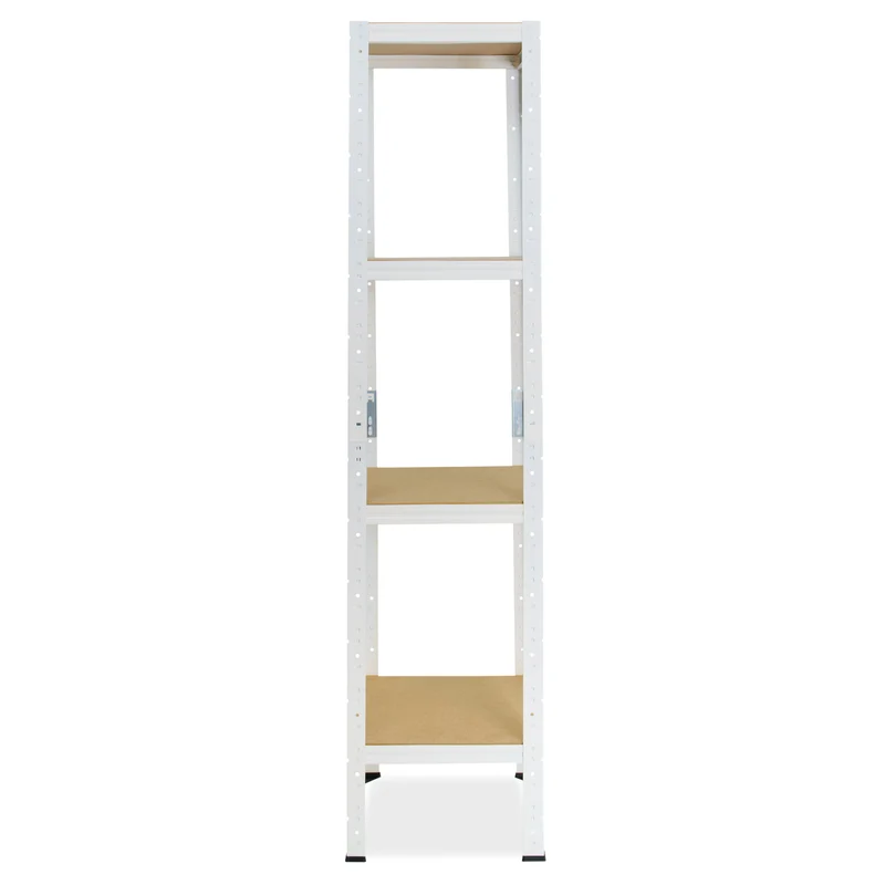 shelfplaza HOME Schwerlastregal 155x45x45 cm weiß mit 4 Böden
