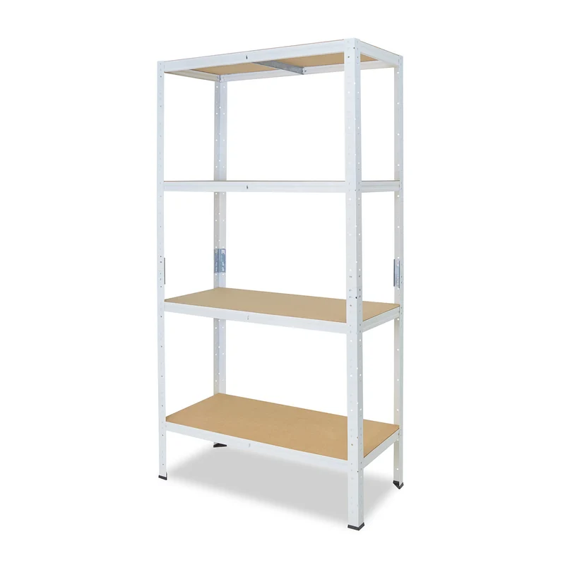 shelfplaza HOME Schwerlastregal 155x45x40 cm weiß mit 4 Böden