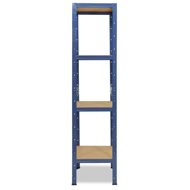 shelfplaza HOME Schwerlastregal 155x50x50 cm blau mit 4 Böden