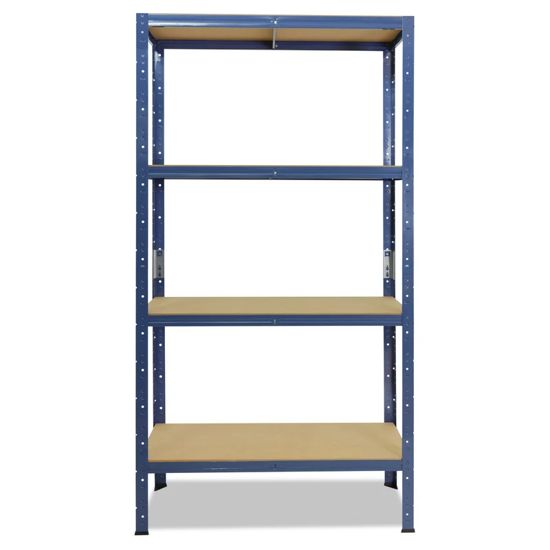 shelfplaza HOME Schwerlastregal 155x45x50 cm blau mit 4 Böden