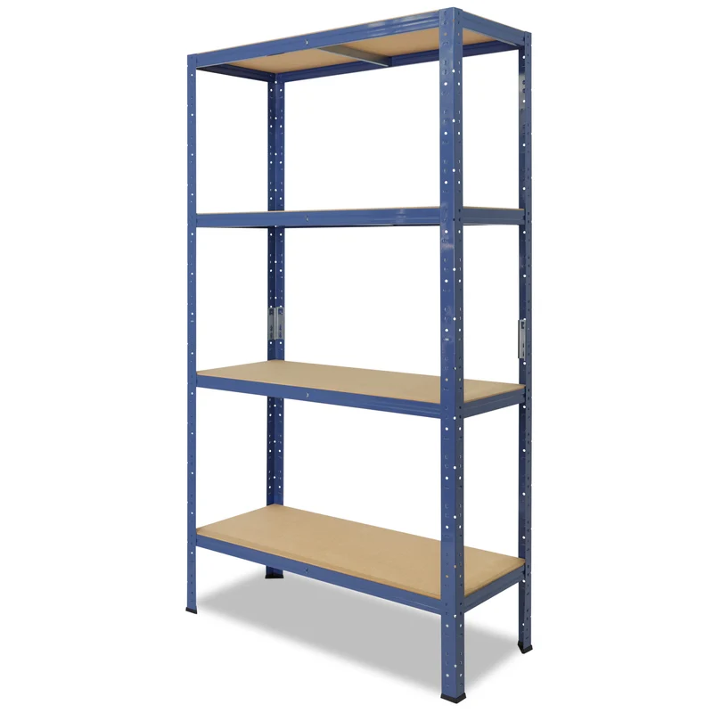 shelfplaza HOME Schwerlastregal 155x60x30 cm blau mit 4 Böden