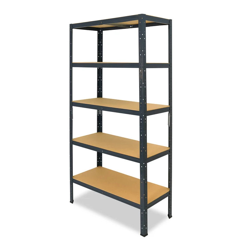 shelfplaza HOME Schwerlastregal 180x60x50 cm anthrazit mit 5 Böden