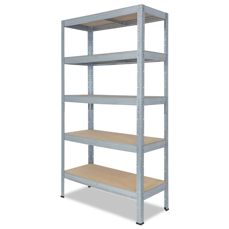 shelfplaza PRO Schwerlastregal 180x90x50 cm verzinkt mit 5 Böden
