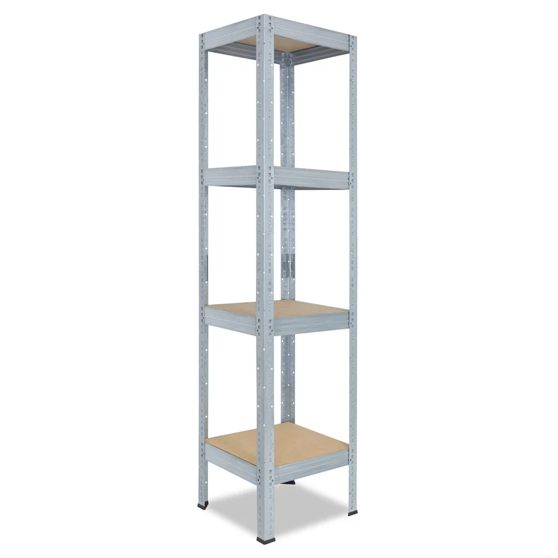 shelfplaza PRO Schwerlastregal 155x60x60 cm verzinkt mit 4 Böden