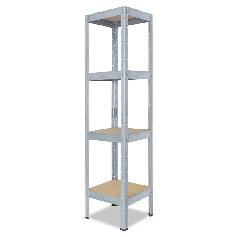 shelfplaza PRO Schwerlastregal 155x60x60 cm verzinkt mit 4 Böden