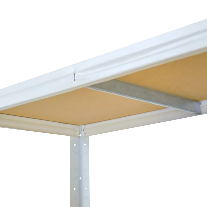 shelfplaza HOME Schwerlastregal 90x50x30 cm weiß mit 3 Böden