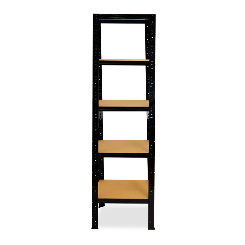 shelfplaza BLACK Schwerlastregal 200x60x60 cm schwarz mit 5 Böden