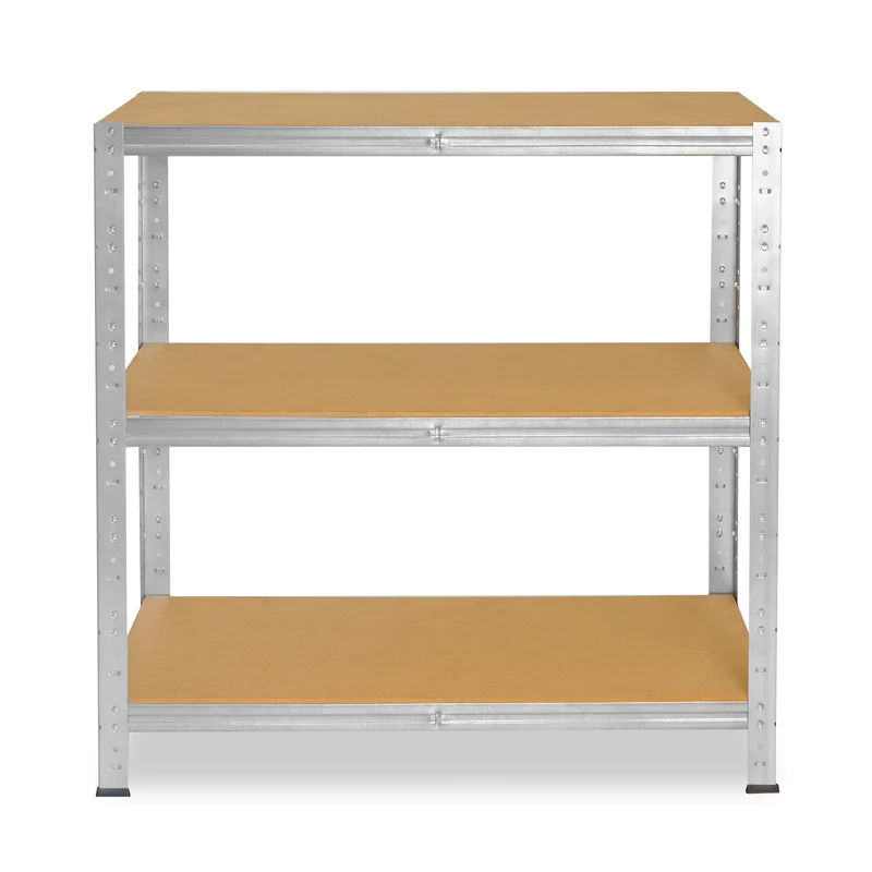 shelfplaza HOME Schwerlastregal 100x120x30 cm verzinkt mit 3 Böden