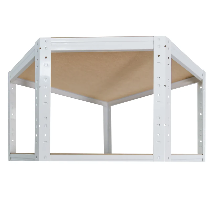 shelfplaza HOME Eckregal 200x70x40 cm weiß mit 6 Böden