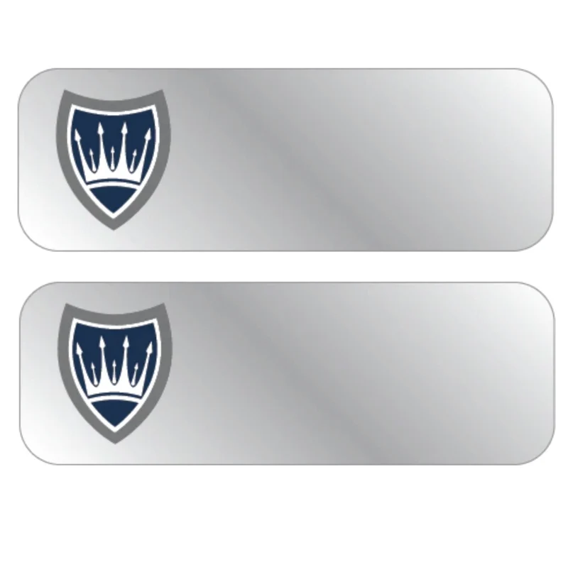 Metal Name Tag with Pin Backing