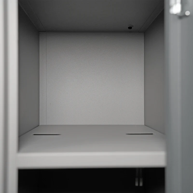Umkleidespind (1-4 Abteile) – Staubgrau / Eisengrau