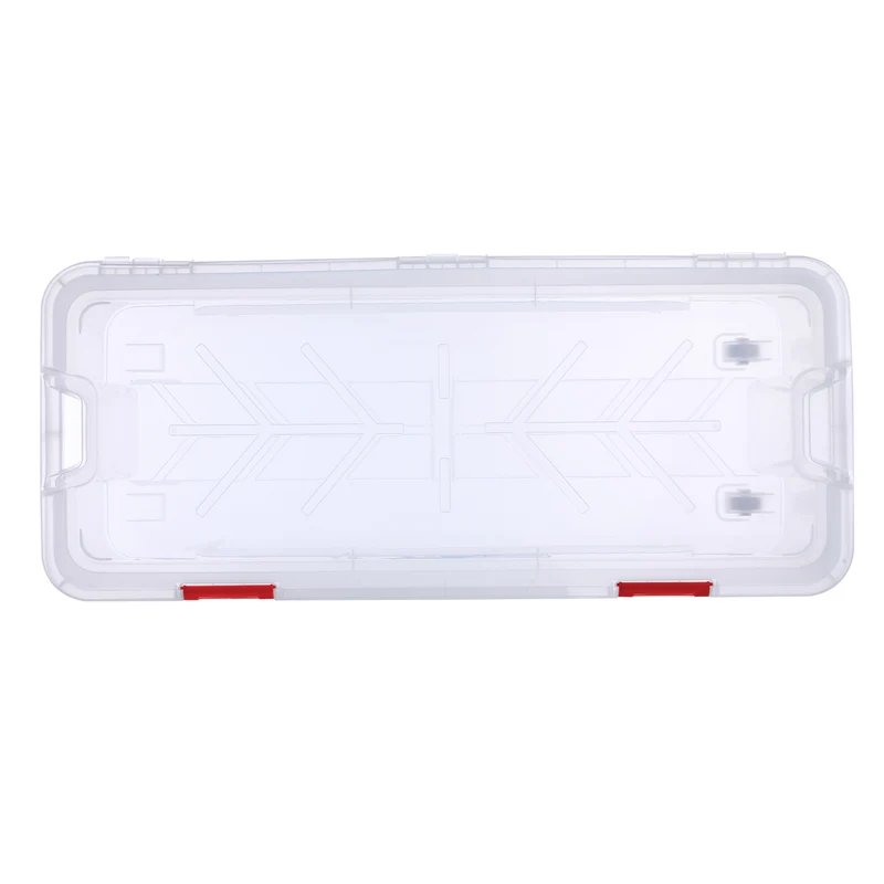 XXL Weihnachtsbaumbox mit Rollen - Transparente Kunststoffbox mit Deckel für Weihnachtsbaum, Weihnachtsdeko, Girlanden & Zubehör