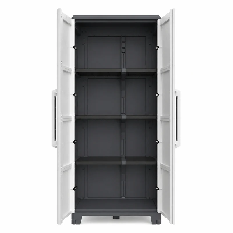 XL Kunststoffschrank 'Transforming' IP43 in Schwarz/Grau - Größe XL