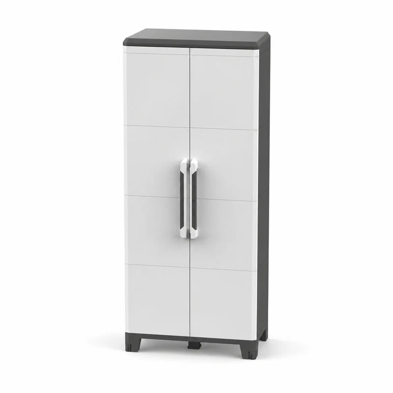 XL Kunststoffschrank 'Transforming' IP43 in Schwarz/Grau - Größe XL
