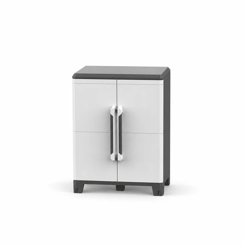 XL Kunststoffschrank 'Transforming' IP43 in Schwarz/Grau - Größe M