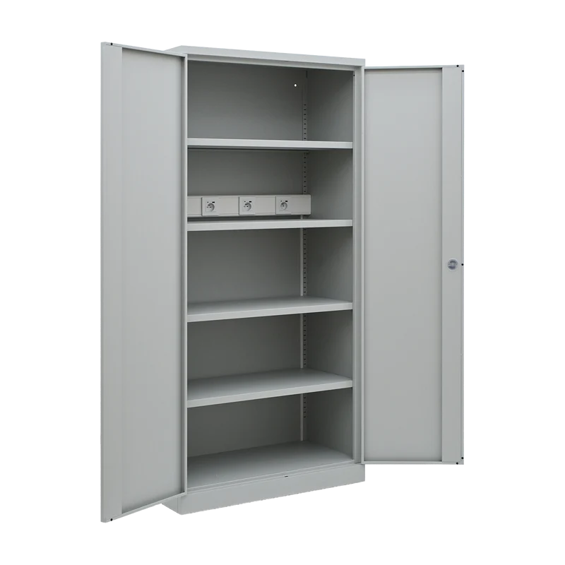 Stahl-Steckdosenschrank für Akkugeräte | 920 × 500 × 1960 mm | 4/8 Steckdosen