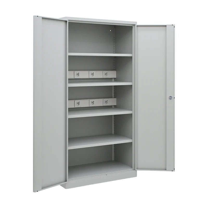 Stahl-Steckdosenschrank für Akkugeräte | 920 × 500 × 1960 mm | 4/8 Steckdosen