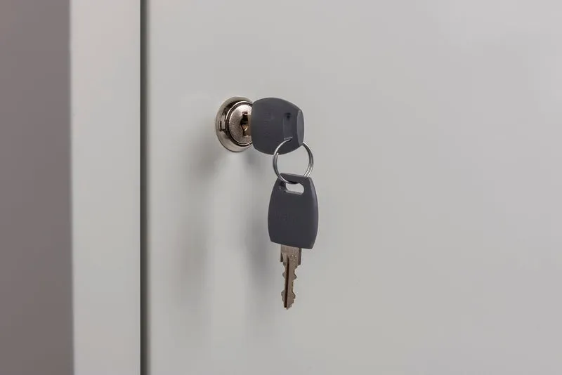 Metallschrank Werkstattschrank Lagerschrank "Mini 60" mit 2 Böden