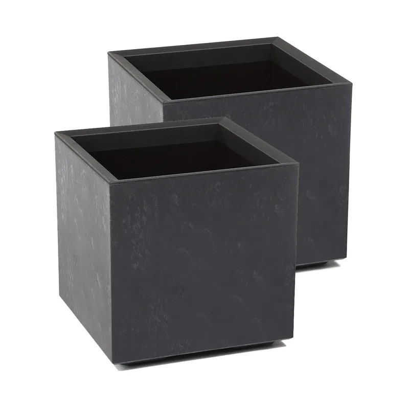 Set: 2 x XL Pflanzkasten "Karo" in verschiedenen Farben und Größen (Farbe/Größe wählbar)