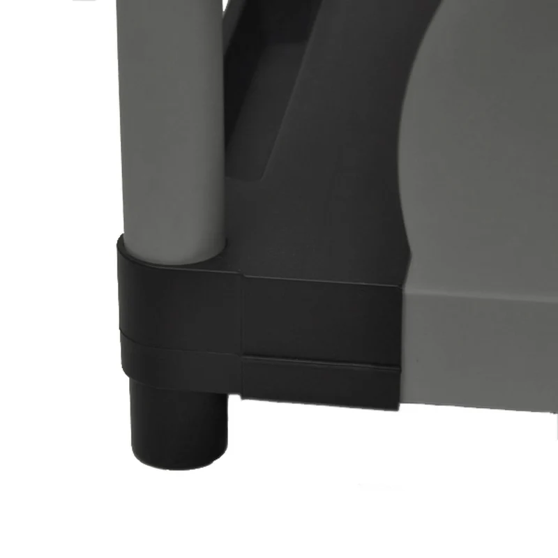 Set: 2 x ARMADIO Schwerlastregal mit 4 Ebenen, 80 x 40 x 168 (schwarz/grau)