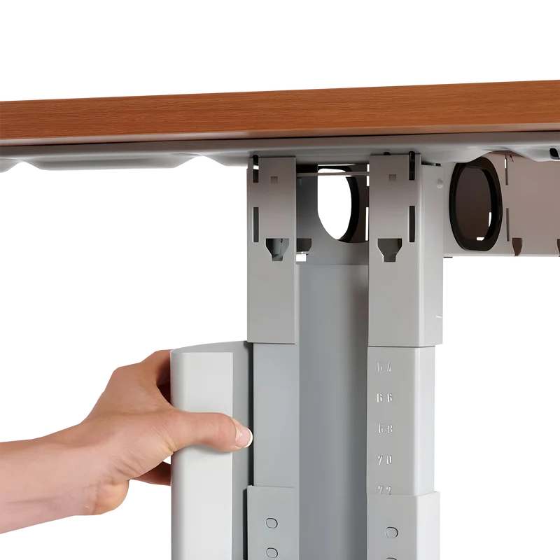 SET | T-Fuß Schreibtisch mit Holz-Rollcontainer (3 Schübe)