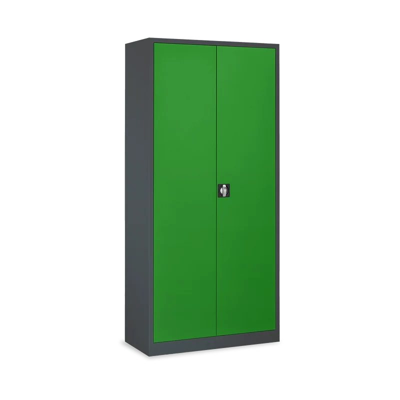 Aktenschrank aus Stahl – 800 x 380 (4,5 OH) – Korpus in Anthrazitgrau
