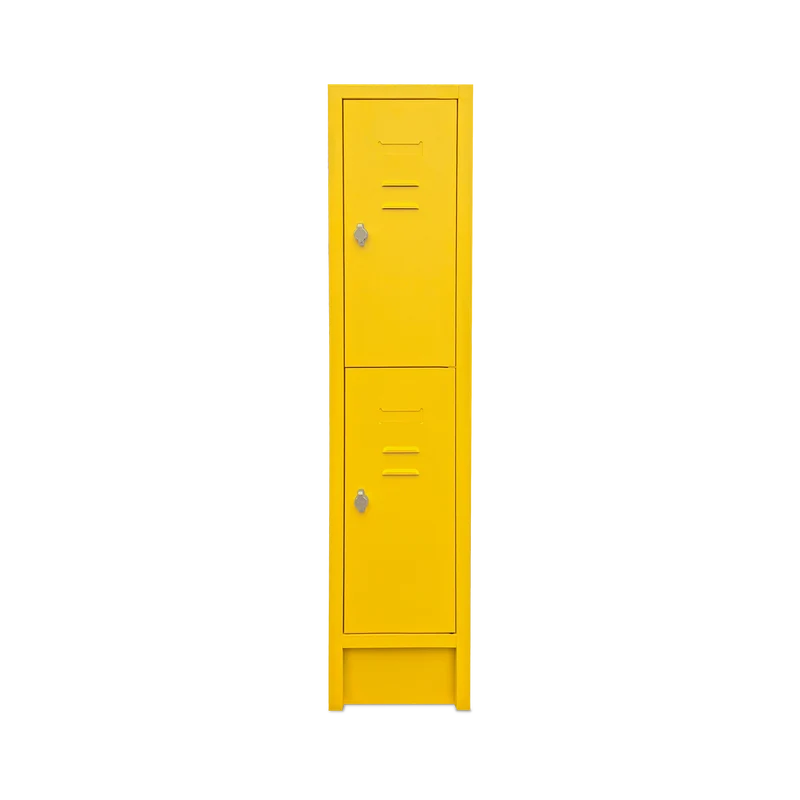 Schul-Fächerspinde (1-Abteil je 2-Fächer) 1600 mm höhe – Bunte Farben