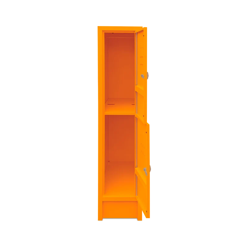 Kindergarten-Fächerspinde (1-Abteil je 2-Fächer) 1400 mm höhe