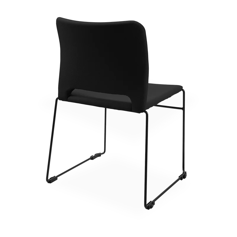 Schalenstuhl (Design) – Gepolsterte Kunststoffschale stapelbar