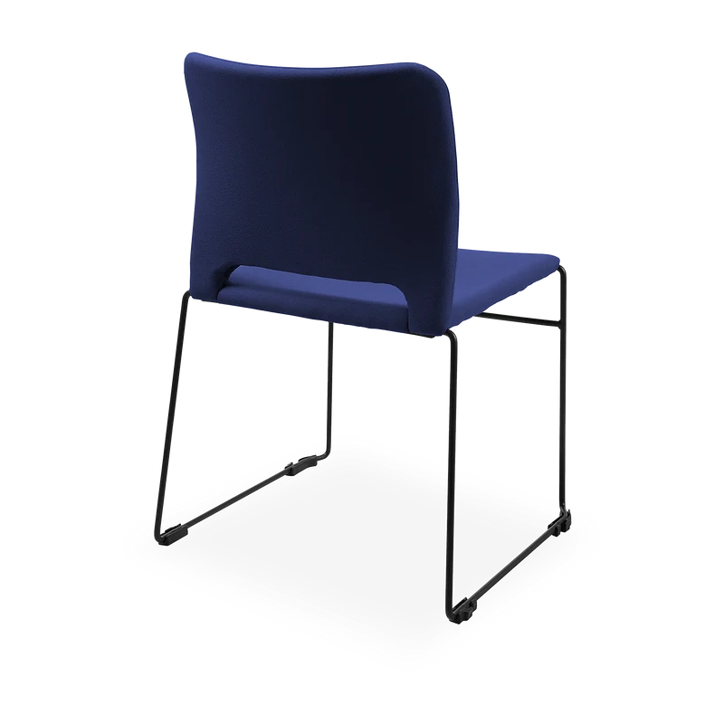 Schalenstuhl (Design) – Gepolsterte Kunststoffschale stapelbar
